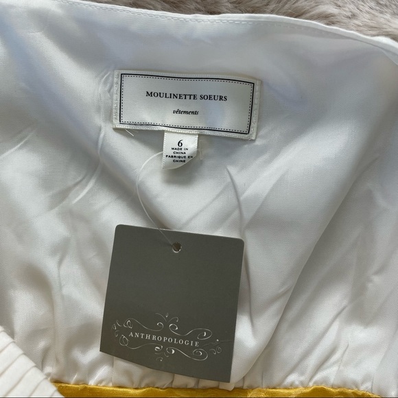 NWT Anthropologie Moulinette Soeurs Fields of Gold Dress, 6 - Picture 5 of 13